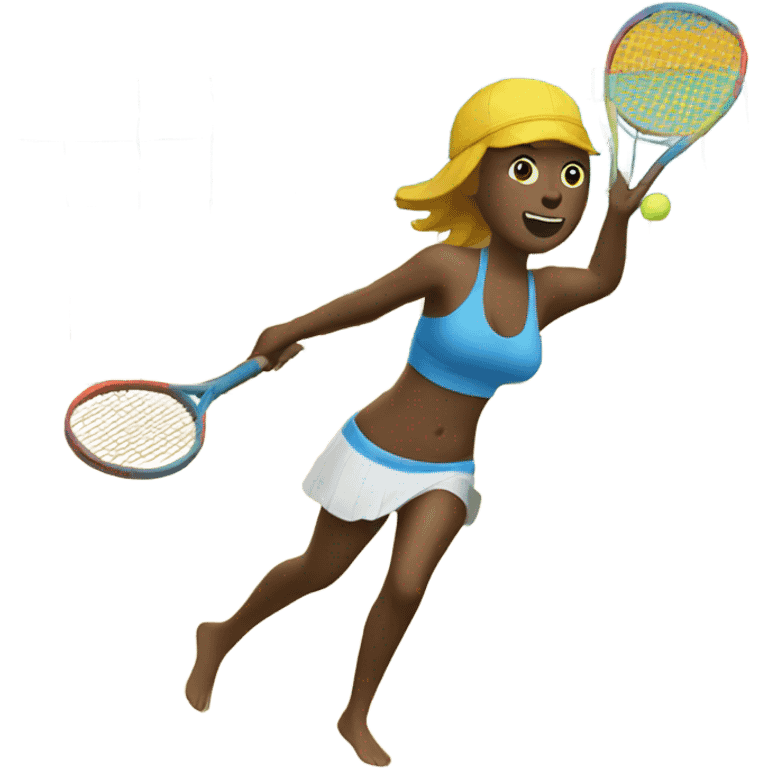 beach tennis emoji