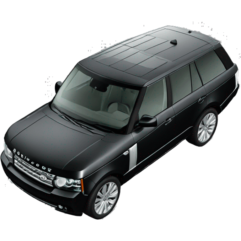 Land rover range Rover 2007 black emoji