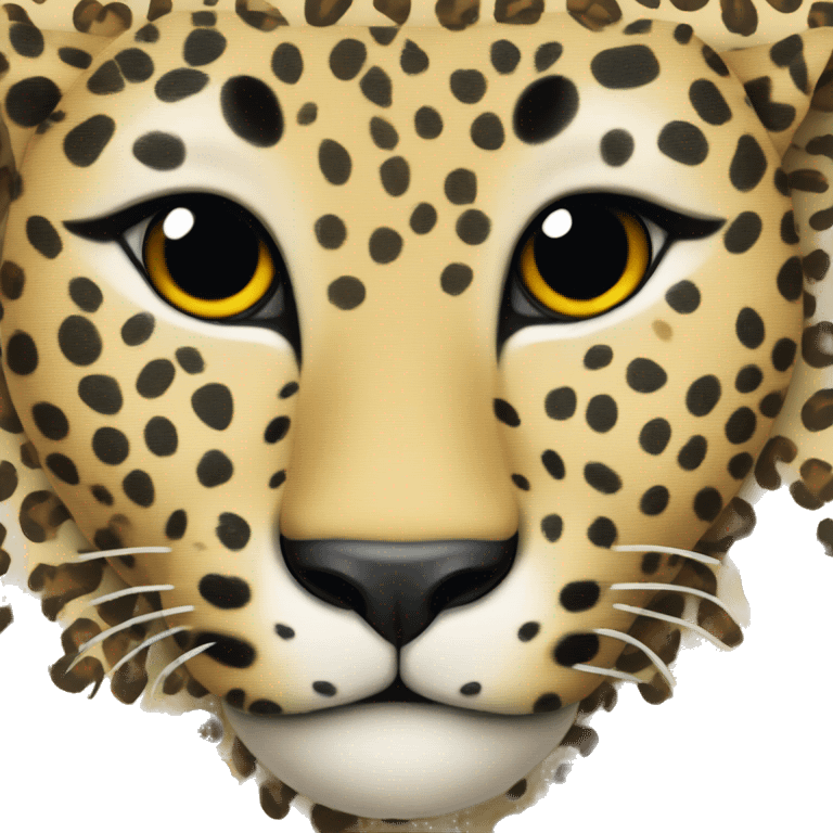 leopard with heart  emoji