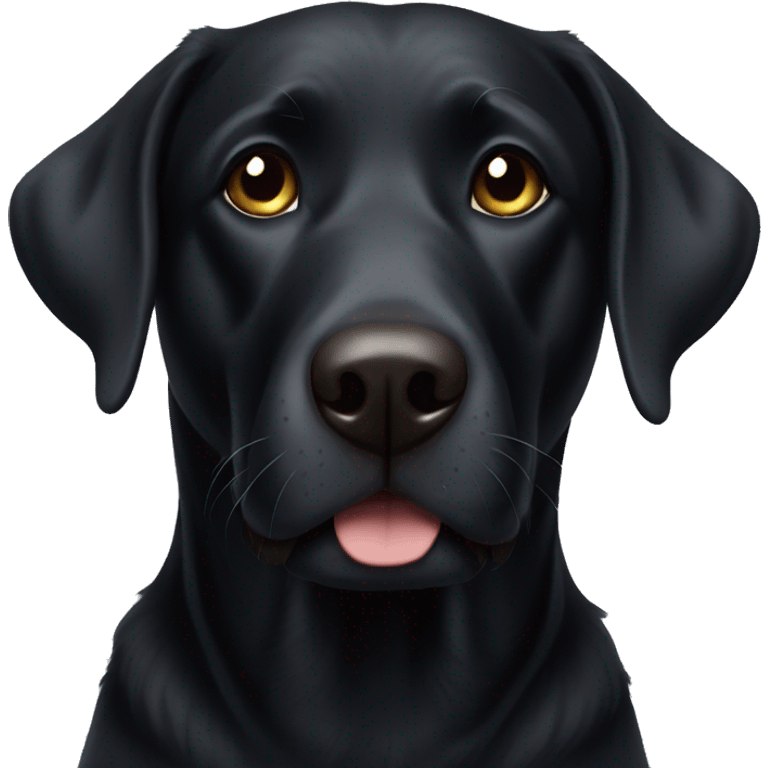 Old black lab emoji