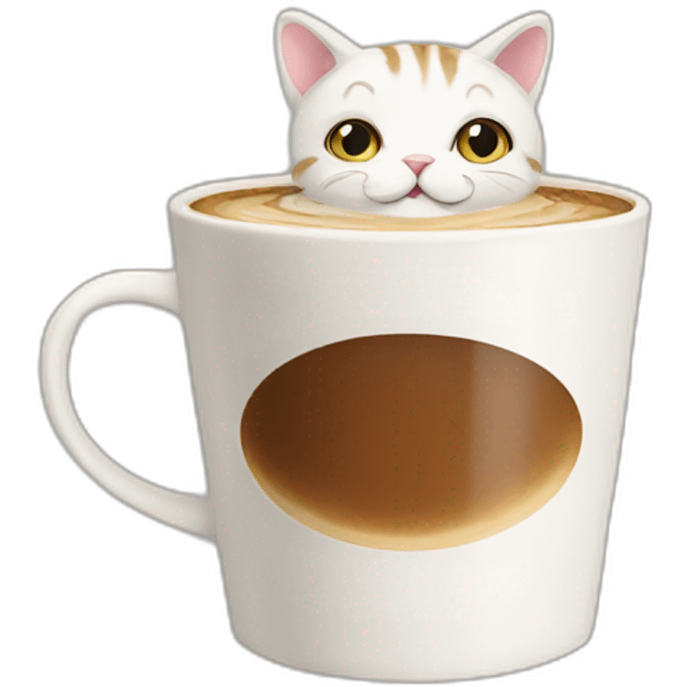 Cat cofee emoji