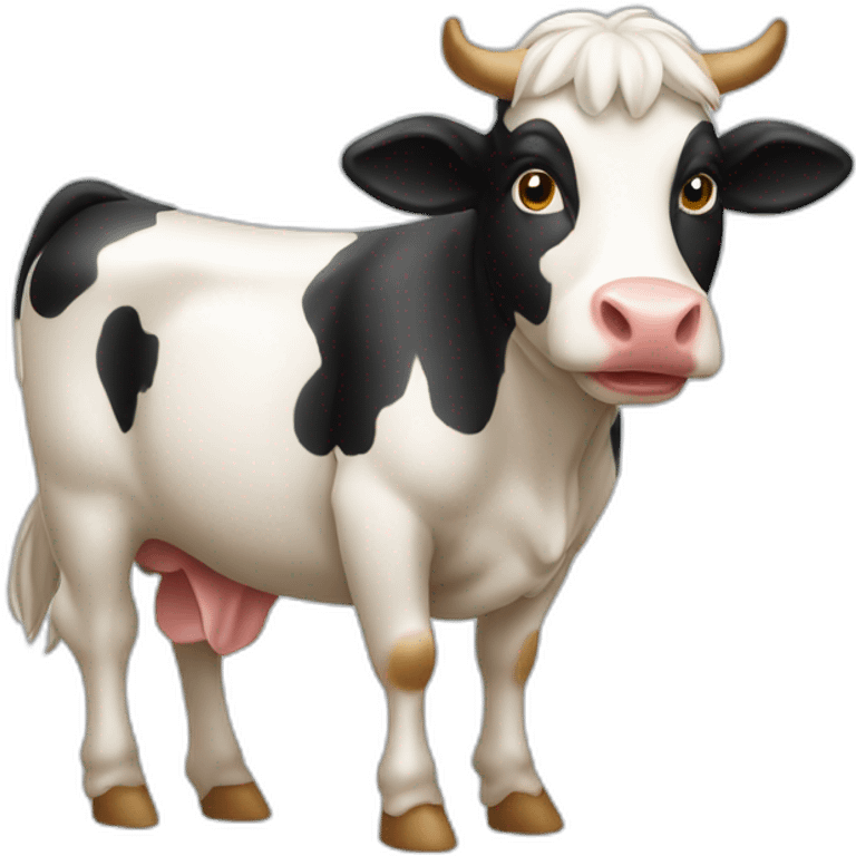 Vache sur poule emoji