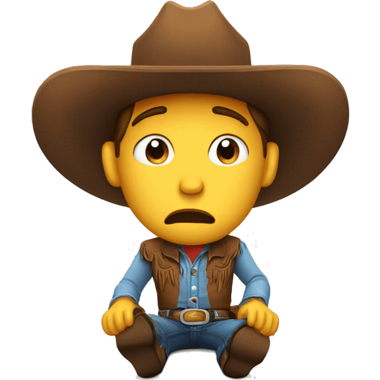 Cowboy crying  emoji