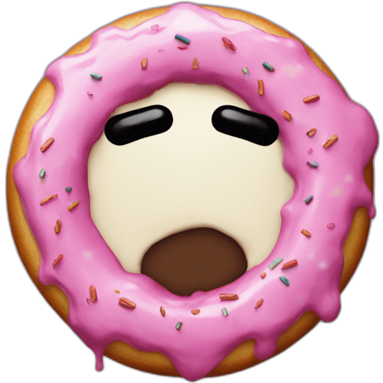 Donut blanc de katakuri emoji