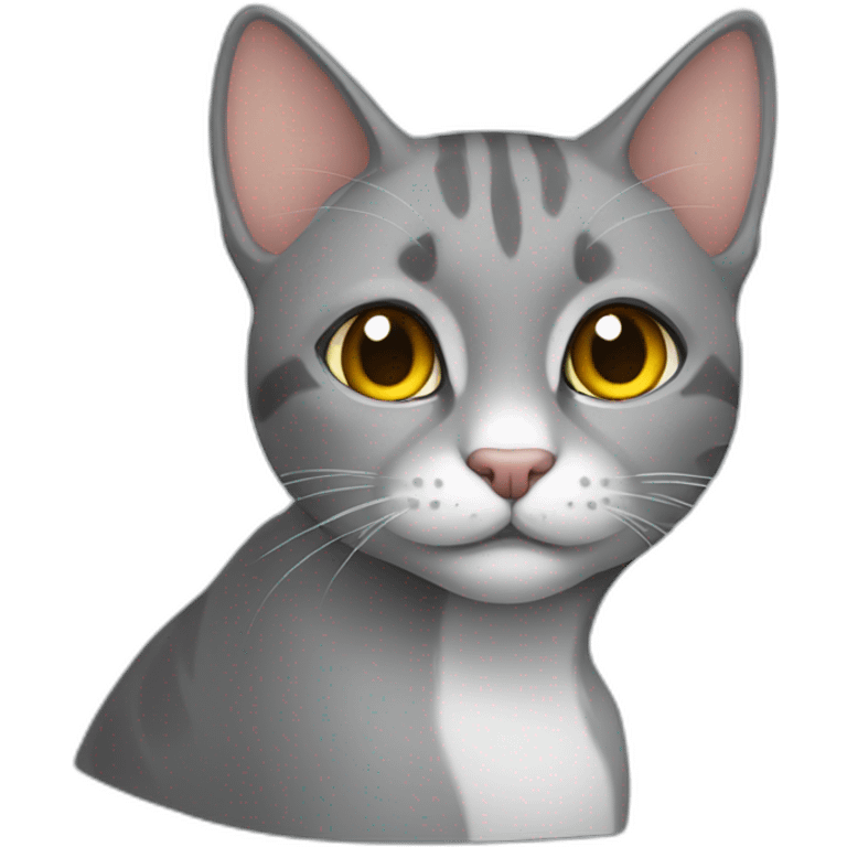 gato gris  emoji