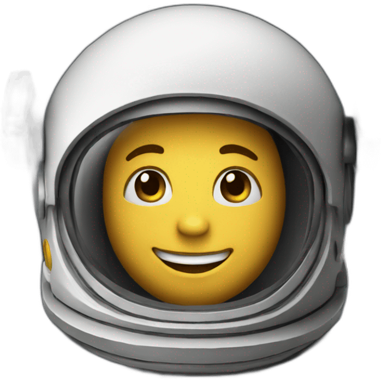 Happy astronaut emoji