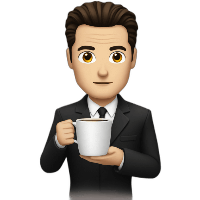 agent cooper drinking coffee emoji