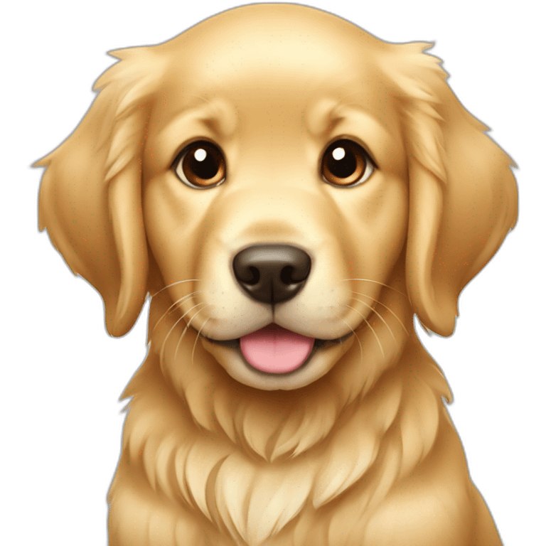 Golden retriever puppy emoji