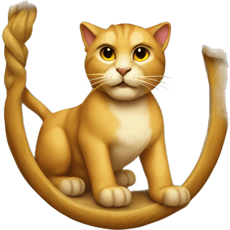 A cat on the lion emoji