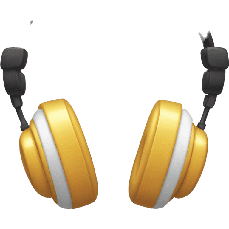 Cute headphones with bows emoji