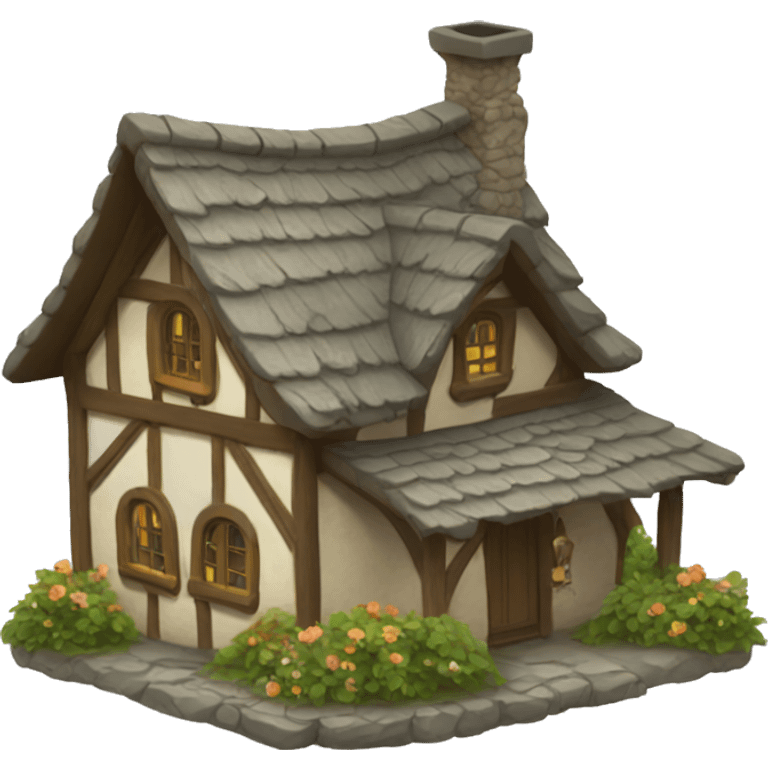 Fantasy cottage  emoji