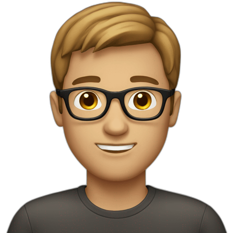 white-male-brown-hair-black-round-glasses emoji