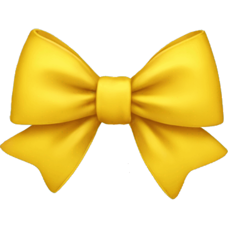 Yellow bow emoji