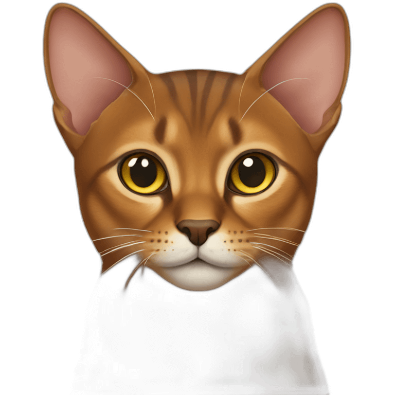 Abyssinian cat emoji