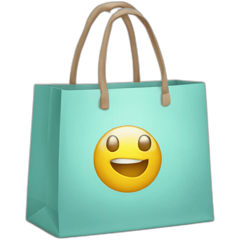 online shopping bag emoji