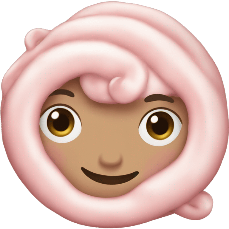 light pink Cinnamon roll emoji