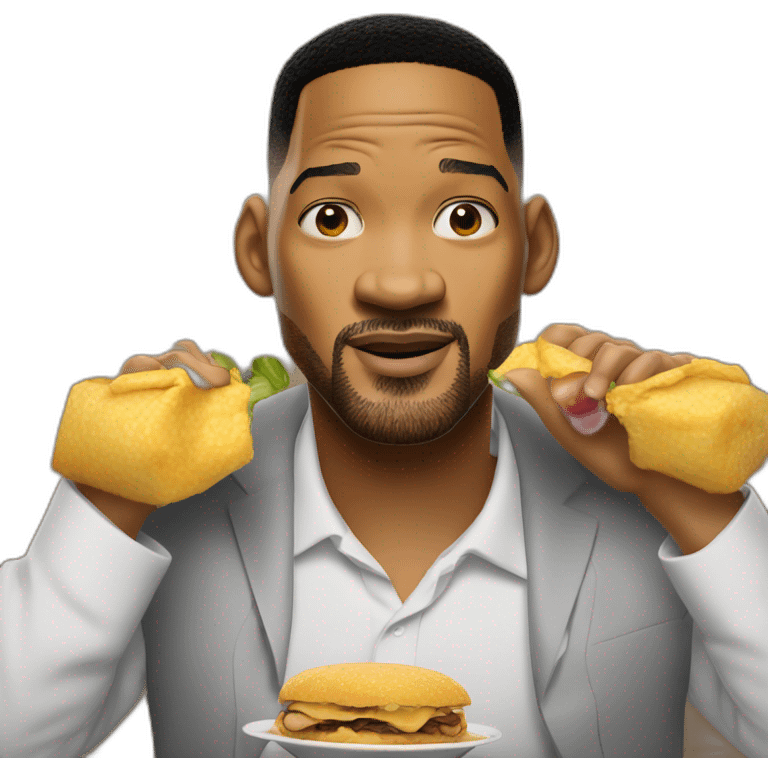 will smith qui mange a manche de balais  emoji