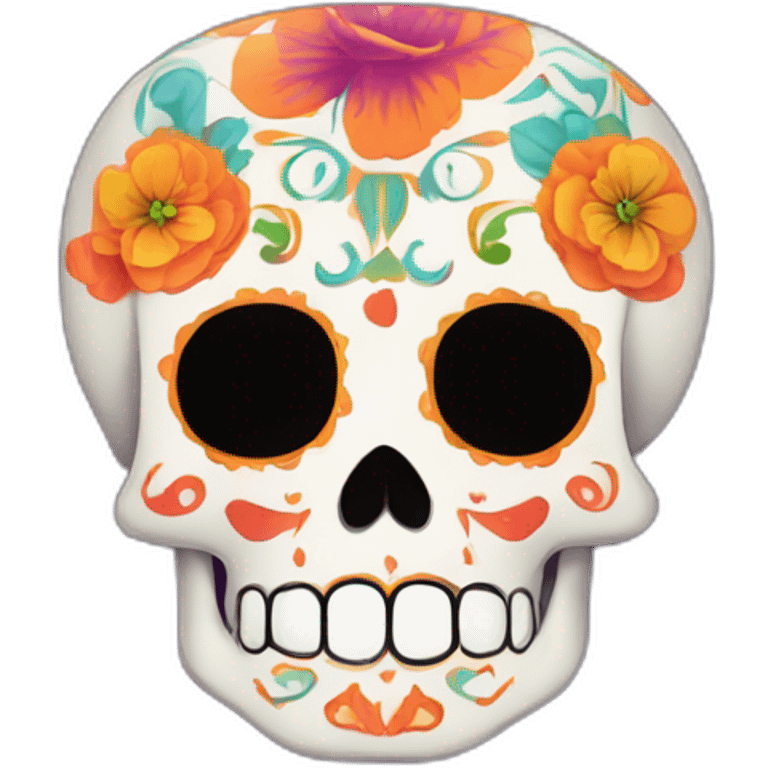 dia de los muertos skull mexico emoji