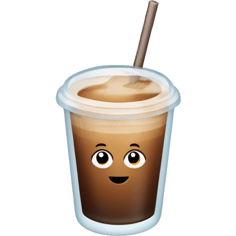 Ice coffee emoji