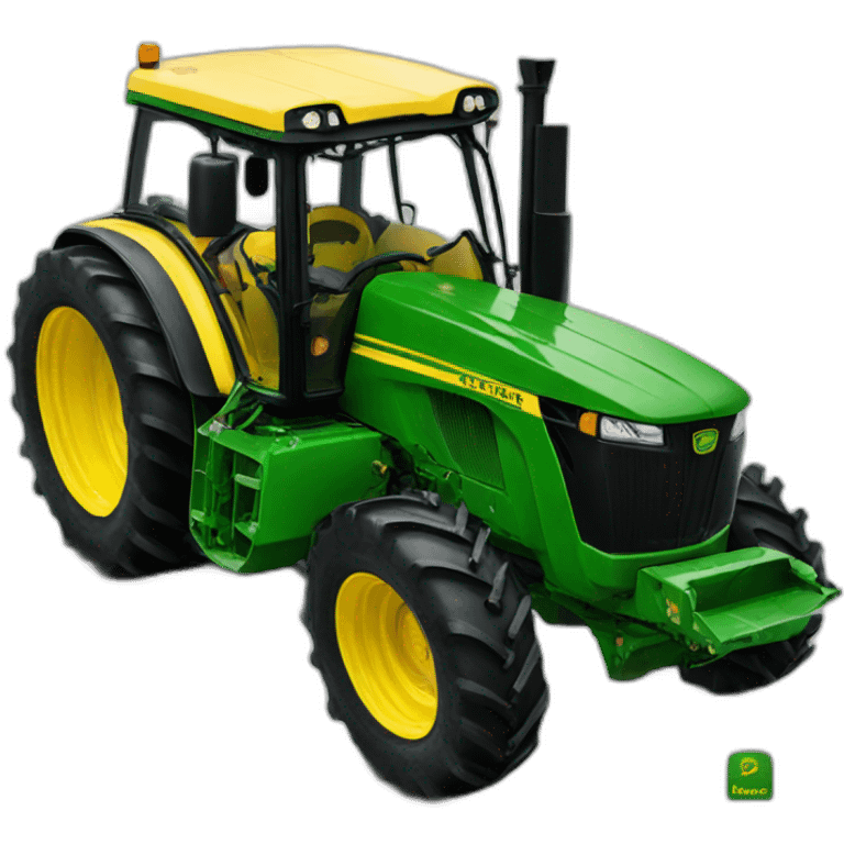 A John Deere tractor emoji