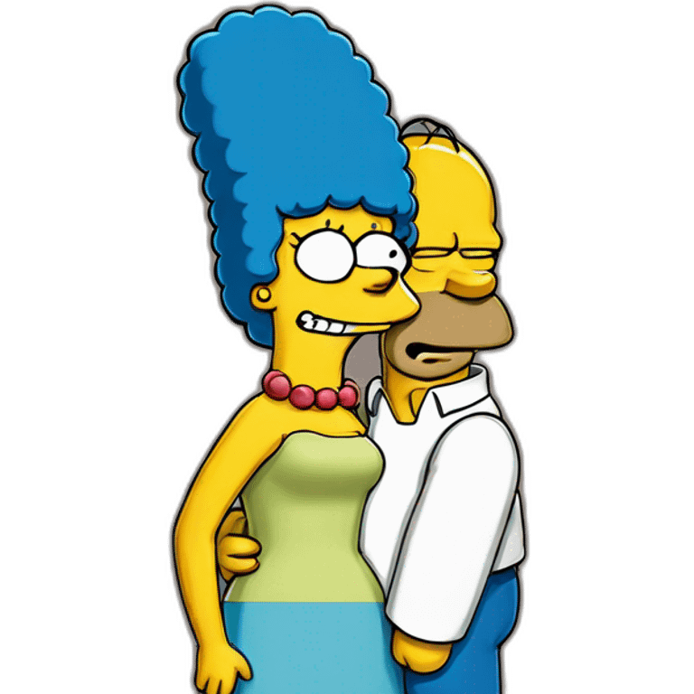 Homer et marge simpson emoji