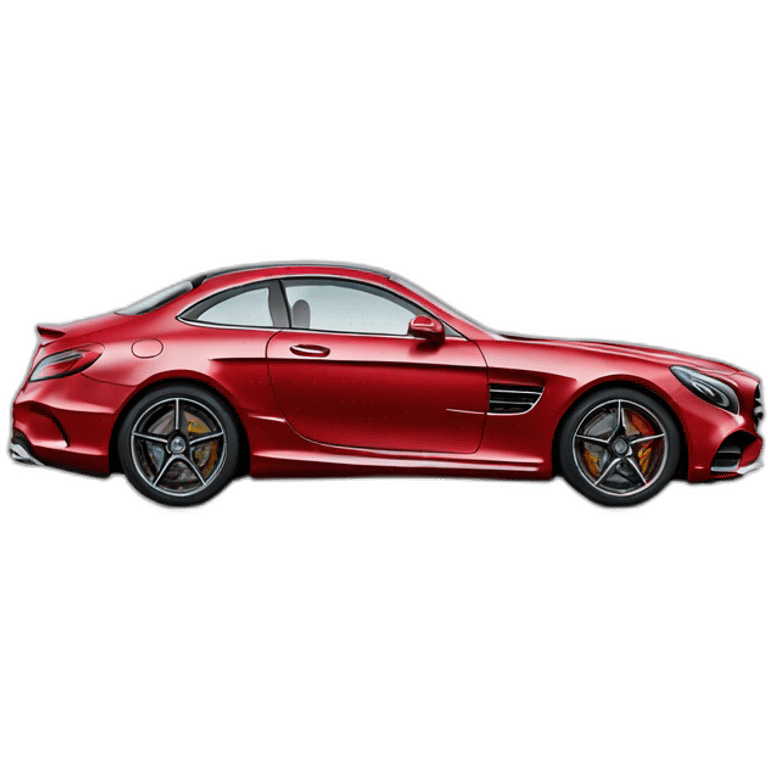 mercedes amg, lateral view emoji