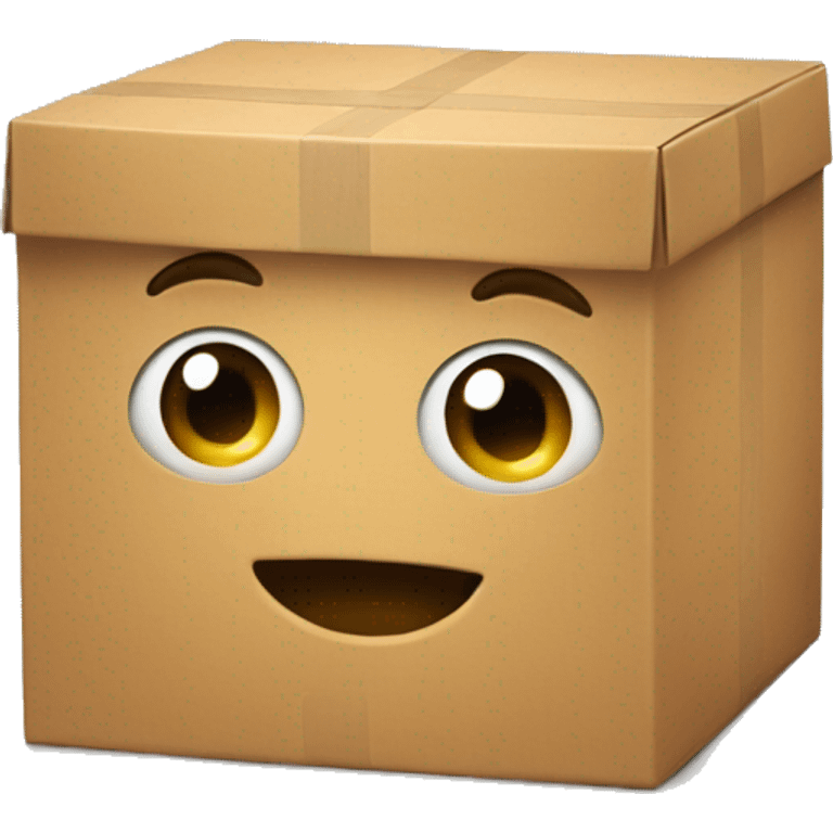 box with face emoji