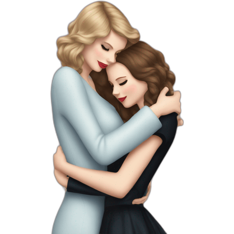 Taylor swift hugging lana delrey emoji