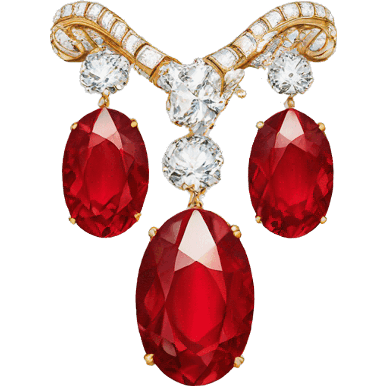 High jewellery red emoji