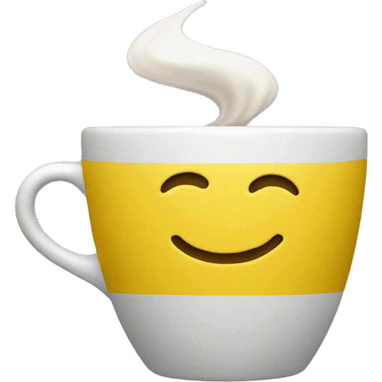 Yellow coffee cup emoji