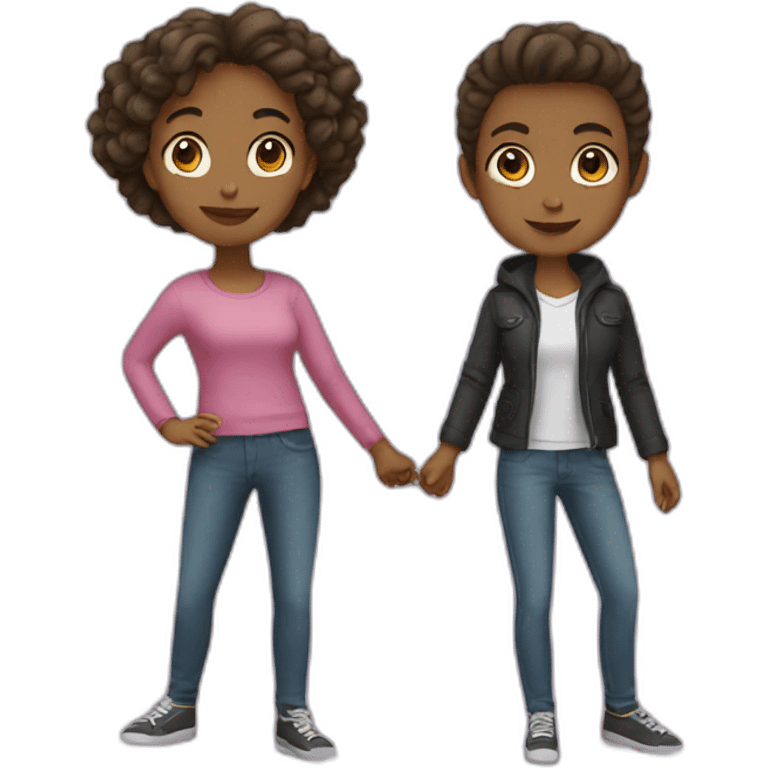 Couple mixte emoji