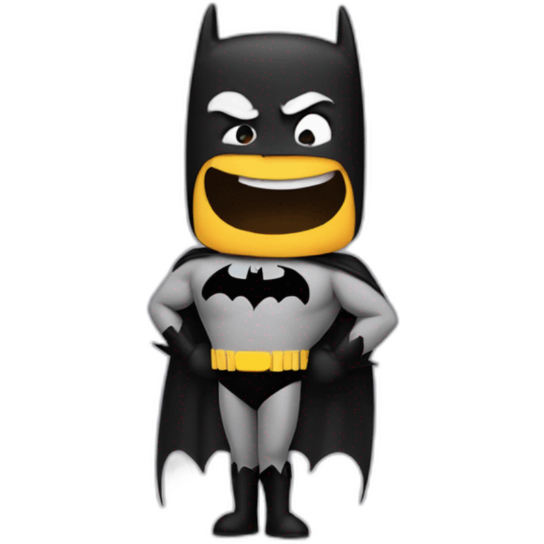 batman shrugging shoulders in confusion emoji