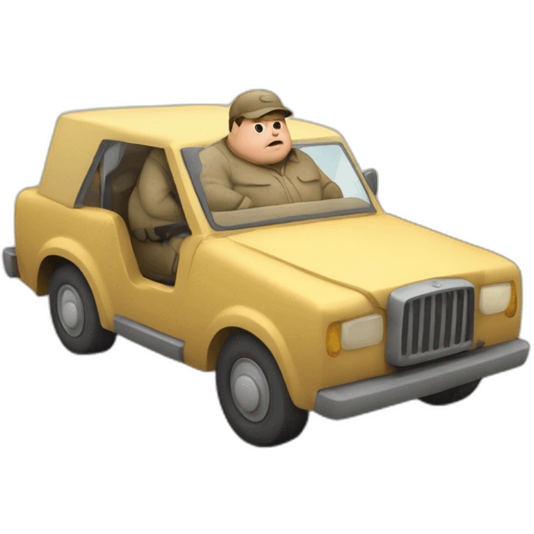 fat man in trench ocar emoji