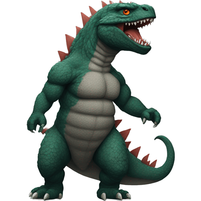 Godzilla with tattoos emoji