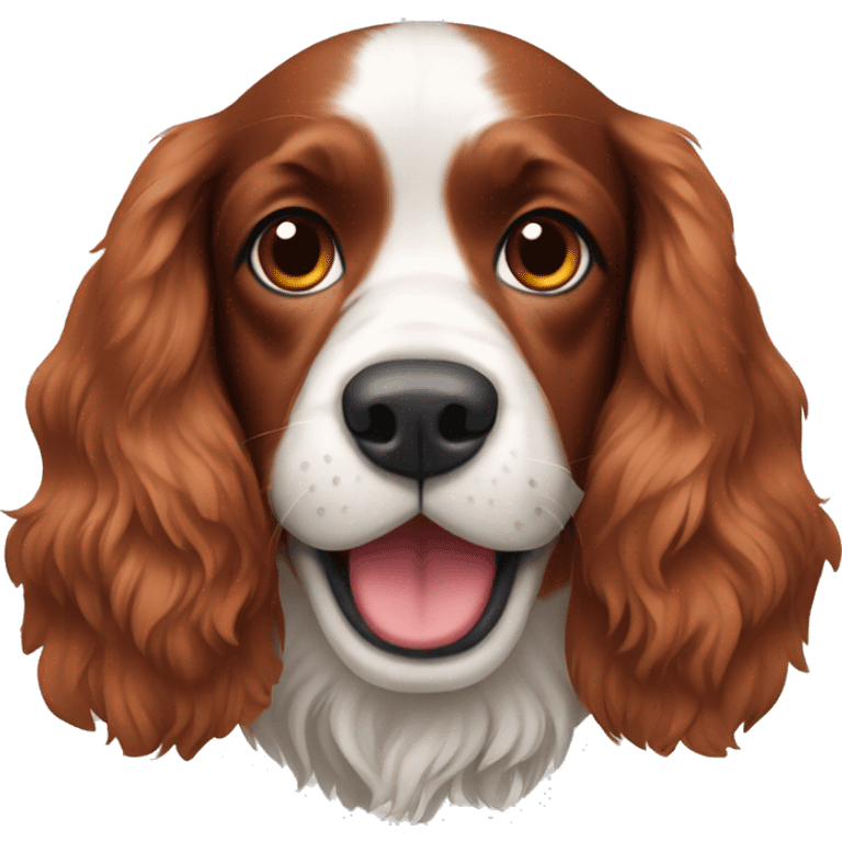 red english spaniel smiling emoji