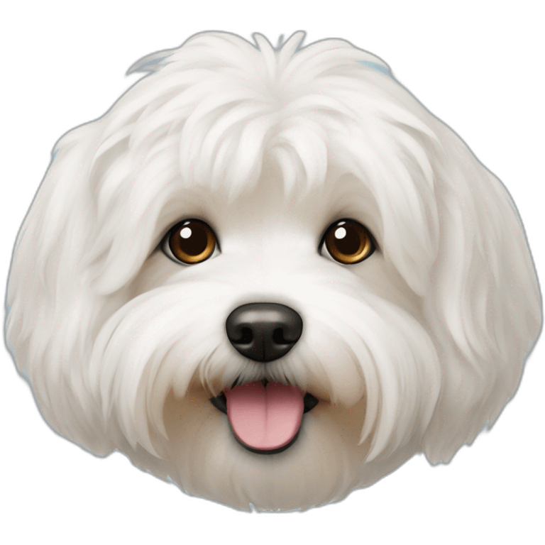 Bichon Havanese dog head emoji