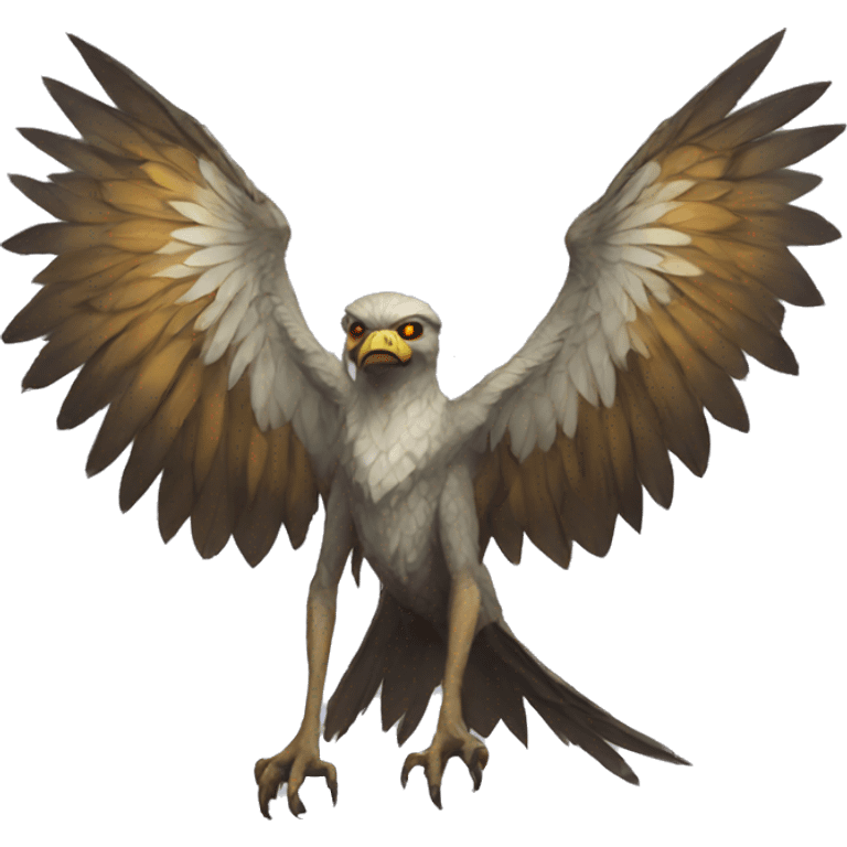 harpy from Dungeons & Dragons super realistic emoji