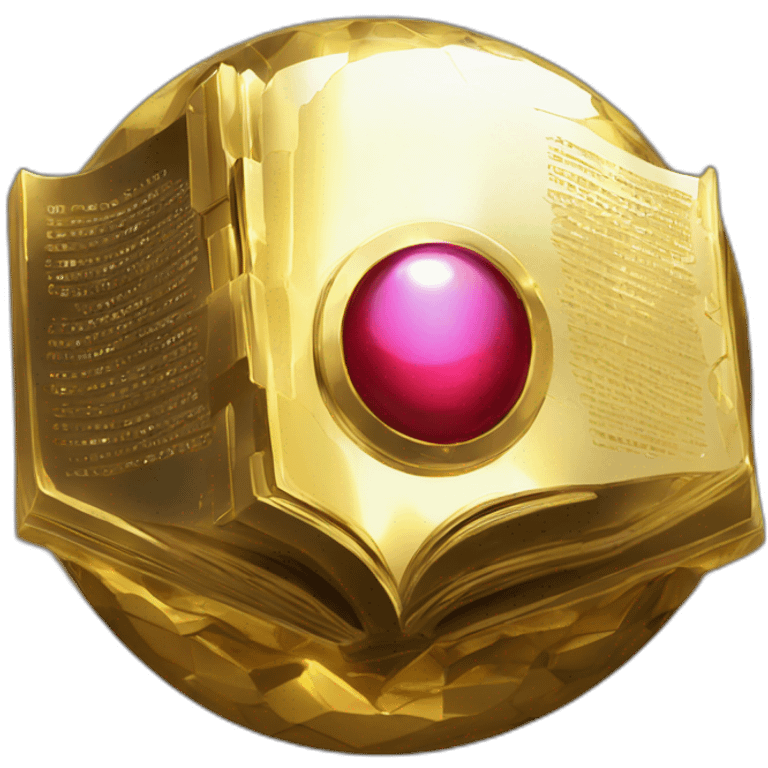 Pixel Legendary Book Cyberpunk Pokemon Pokeball Gold Shiny Glow emoji