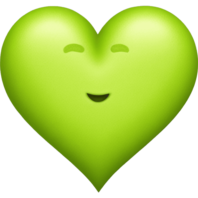 chartreuse heart emoji