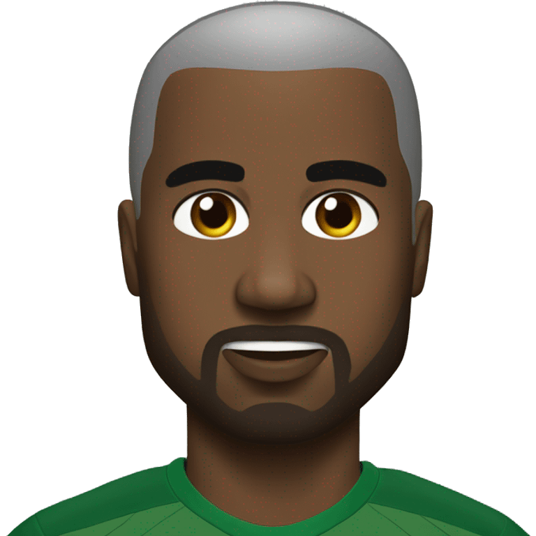 Kanye west as a soccer player emoji