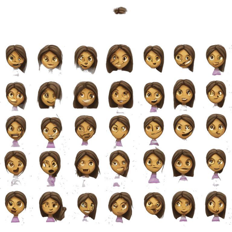 Brunette girl with long hair in pony tail running marathon  emoji