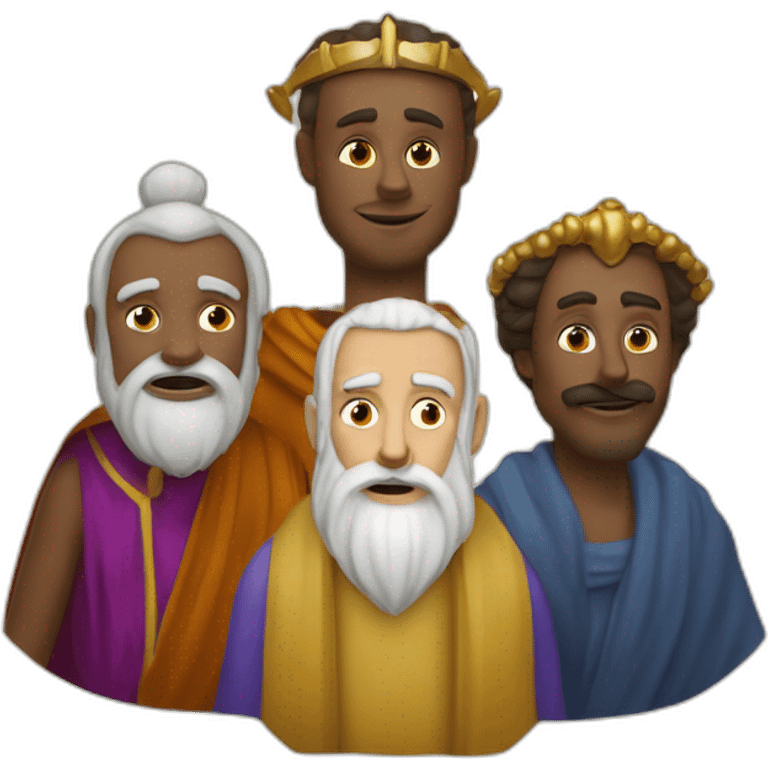 Melchior Caspar and Balthazar three wise men emoji