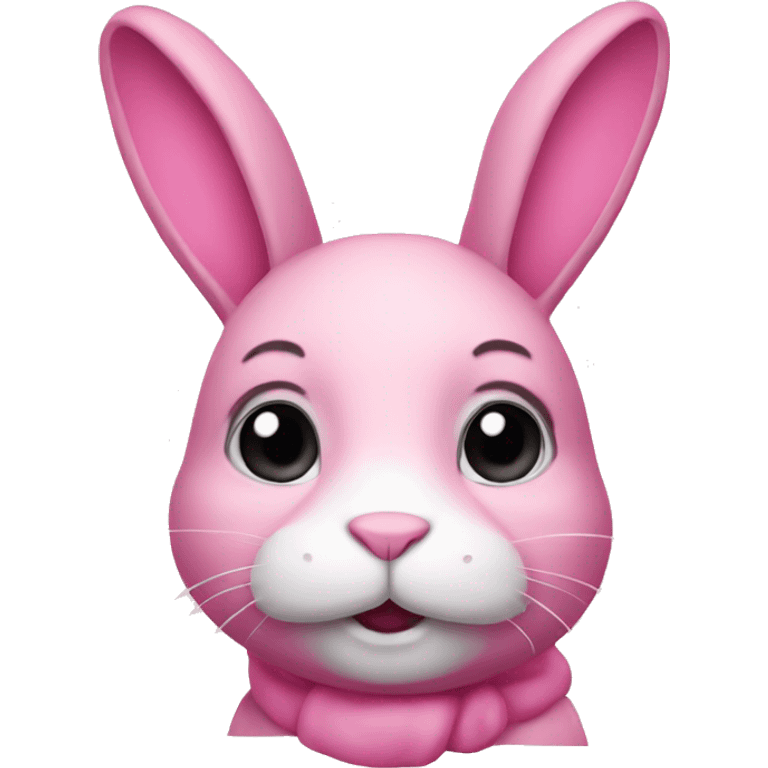 Pink rabbit emoji