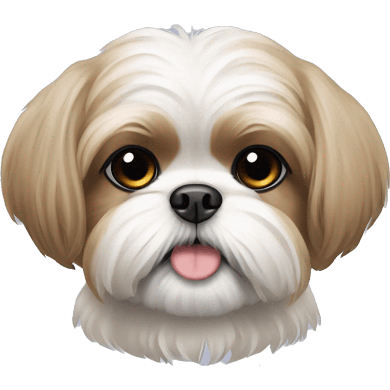 mini beige shih tzu  emoji