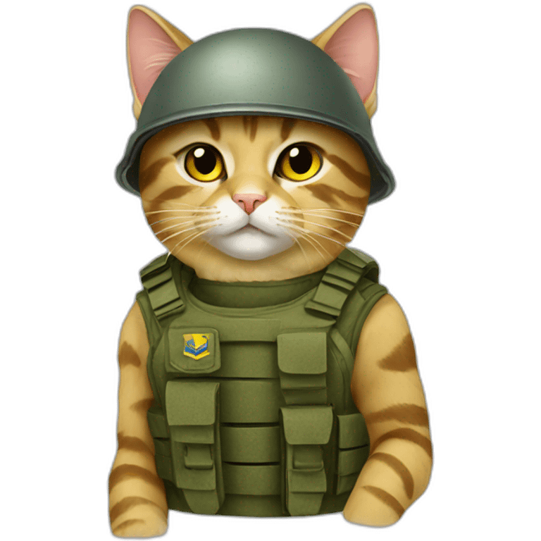 Ukrainian Army cat emoji