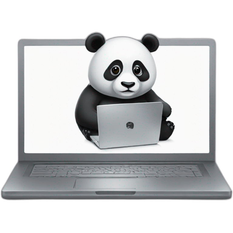 panda and laptop emoji