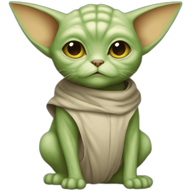 Yoda cat emoji