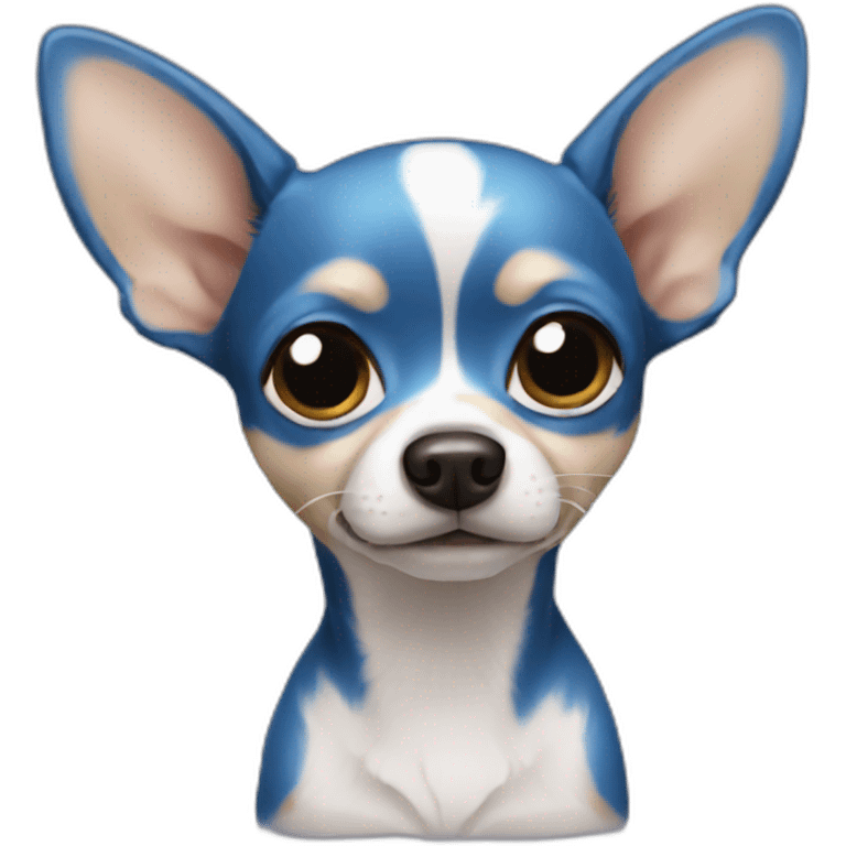 Chihuahua blue emoji