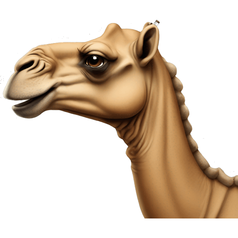 Smoking camel emoji