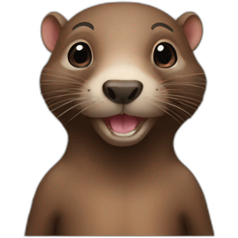 Hairless beaver emoji